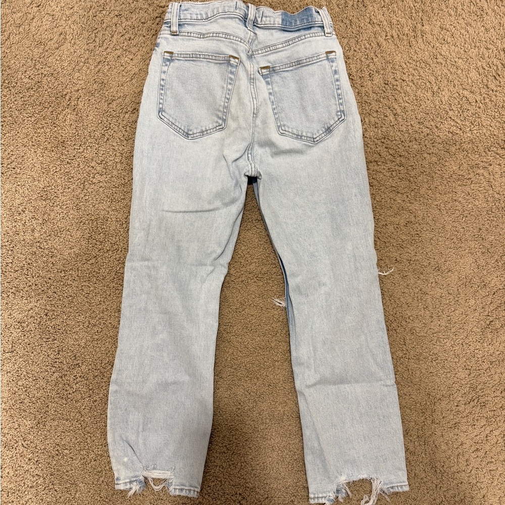 Abercrombie & Fitch Ultra High Rise Ankle Straight Jeans - Picture 3 of 4
